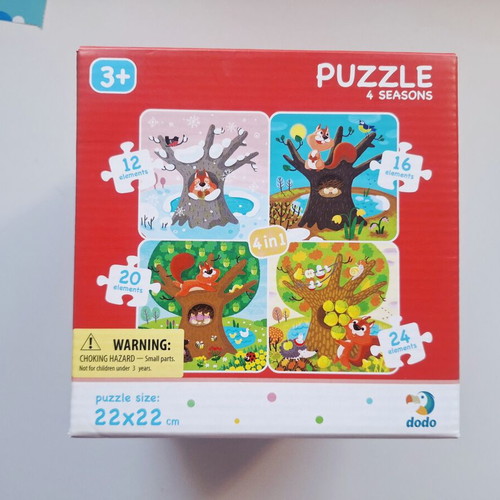 Dodo Toys 4-in-1 Children's Puzzle "Four Seasons" like new