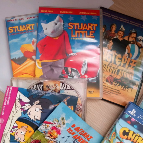 Playstation 2 discs used, 6 pieces with free kids CD