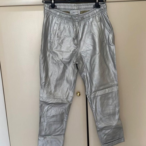 Twenty 29 metallic silver pants used, faux leather, elastic waist
