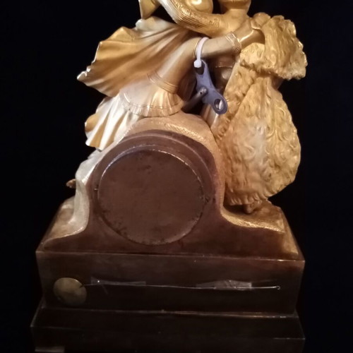 Philhellenic clock with Bride of Abydos, France, second quarter 19th century, like new