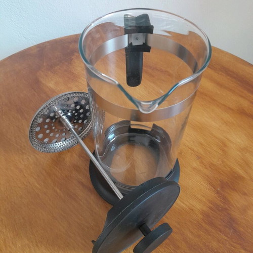 French Press Coffee Maker IKEA 1Lt like new, glass, plastic, stainless steel