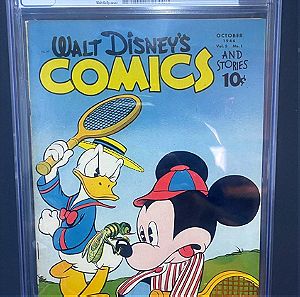Walt Disney's Comics and Stories #49 CGC 8.0  10/1944