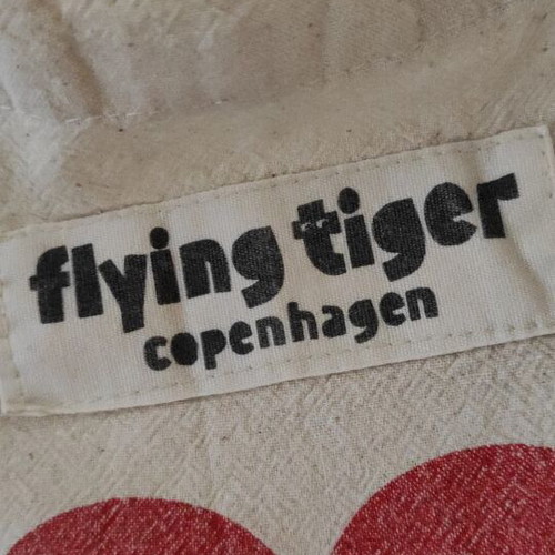 Flying Tiger Fabric Shoulder Bag like new, beige