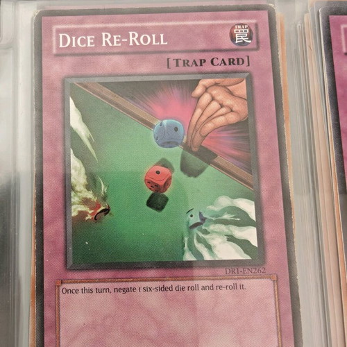 Yu-Gi-Oh Dice Re-Roll card like new