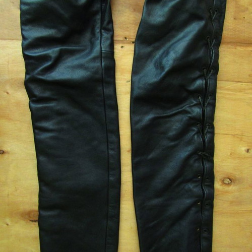 Echtes leather motorcycle pants used, size 38