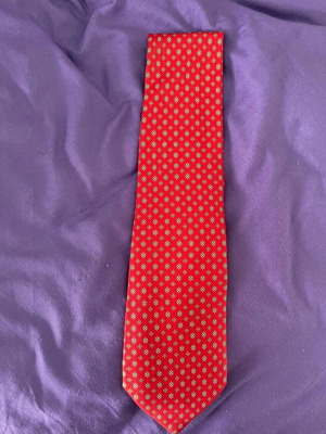 Vintage red tie Angelo Bosani 100% silk new