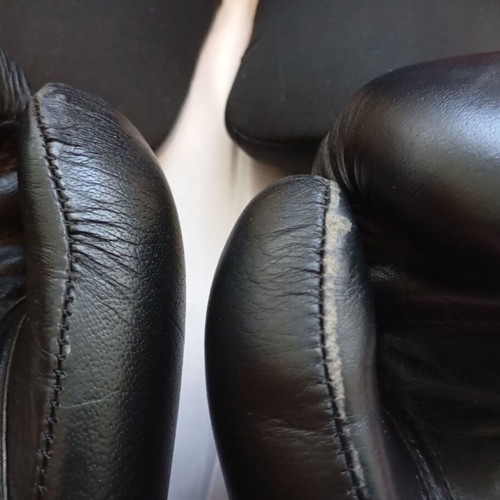 Kick Boxing set Olympus with gloves 10-OZ, shin guards, wraps & mouthguard used