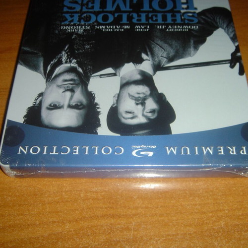 Sherlock Holmes Steelbook Blu-Ray καινούργιο, U.K. Edition, χωρίς ελληνικούς υπότιτλους