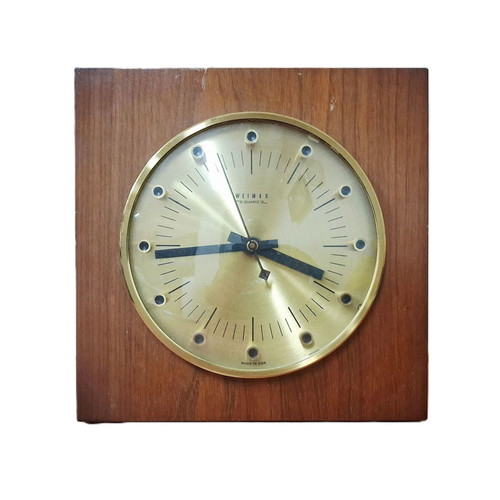 Weimar Vintage Wall Clock quartz made in DDR like new