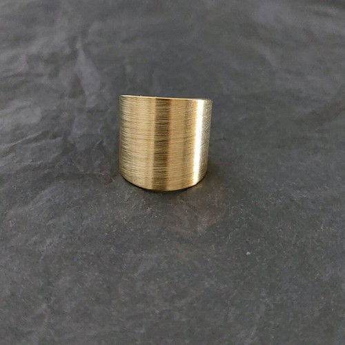 Opening ring new, stainless steel gold-colored