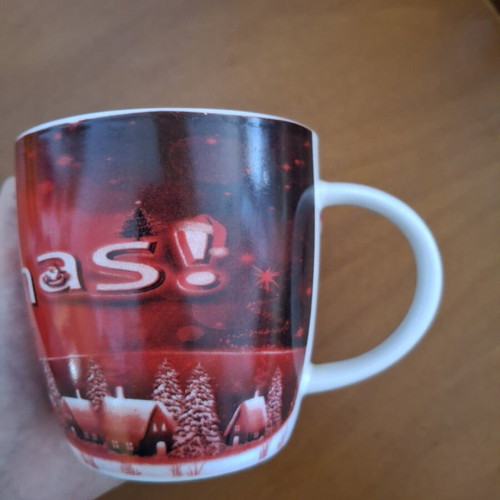 Christmas mug porcelain like new, 400ml