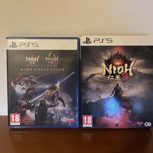 Nioh 1, Nioh 2, Nioh 3 PS5 complete set with SteelBook
