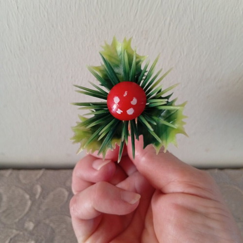 Plastic Christmas decoration for Vasilopita