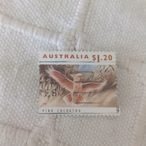 Australian stamp 1993 used, Pink Cockatoo wildlife series