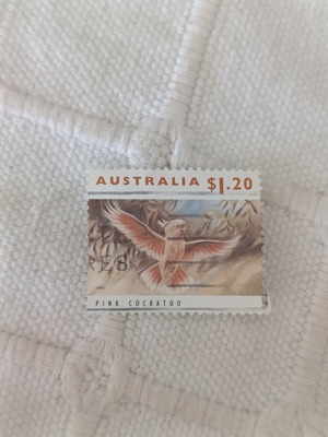 Australian stamp 1993 used, Pink Cockatoo wildlife series
