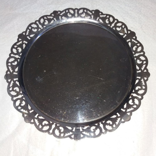Decorative tray used, 32 cm