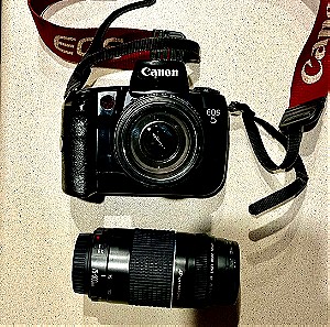 Φωτογραφική μηχανή (αναλογική) Canon EOS 5 & 2 φακοί (28-105 και 75 - 300)
