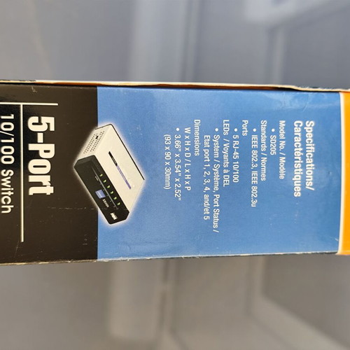 Linksys SD205 5-Port 10/100 Switch new