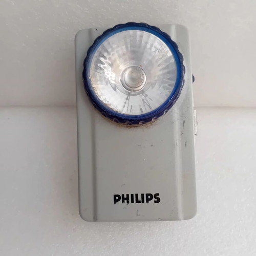 Metal flashlight used with small oxidations