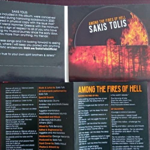 Sakis Tolis Among The Fires Of Hell CD like new, metal