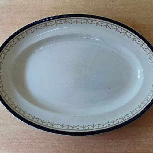 Dunn Bennett Royal Victoria Pottery set of 3 vintage English platters used