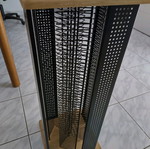CD tower used, rotating with wooden surfaces, 200 capacity