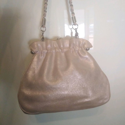 Bournazos handbag like new, soft pink color