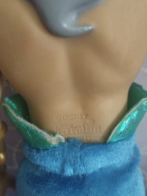 Disney collectible Triton Poseidon doll with fabric tail defect, Simba Toys