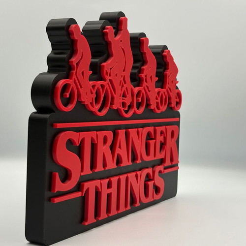 Stranger Things Logo Sign 3D Printed Desk Decor new