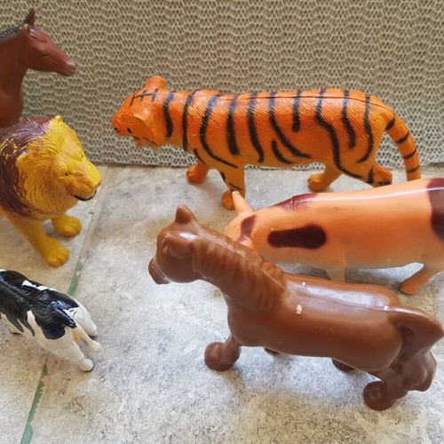 Animal Figures used, pack of 7 different animals