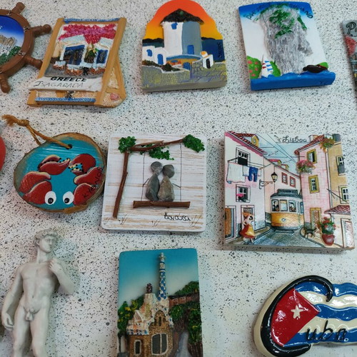 Set of 31 fridge magnets