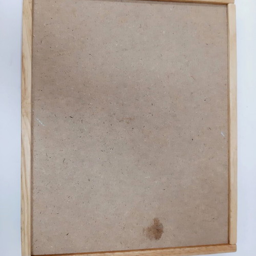 Vintage wooden tray with light blue base like new