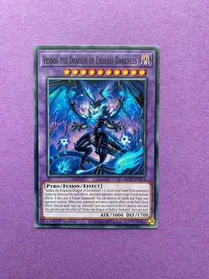 Veidos the Dragon of Endless Darkness Yu-Gi-Oh! Card like new