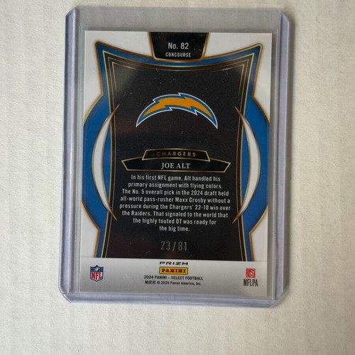 2024 Panini Select Concourse Joe Alt #82 Dragon Scale Prizm RC card new