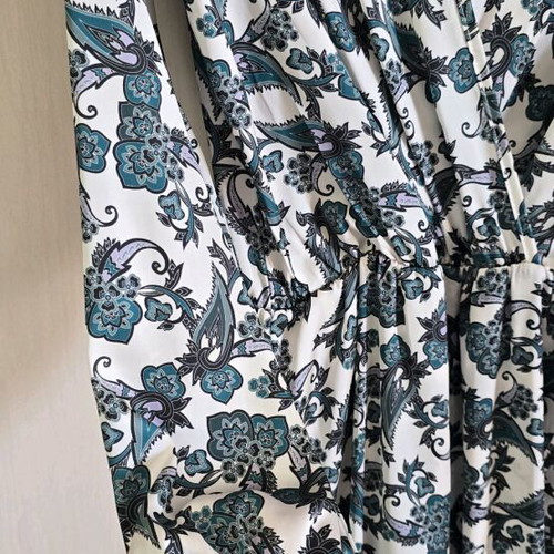 Anna Samouka dress like new, beige with green, boho style