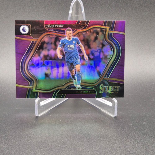 2022 Panini Select Premier League Field Level Purple Prizm Jamie Vardy Leicester City card