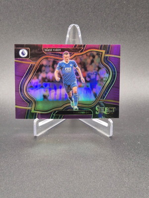2022 Panini Select Premier League Field Level Purple Prizm Jamie Vardy Leicester City card