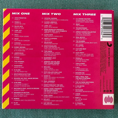 Throwback 90’s Dance Ministry Of Sound 3 CD like new