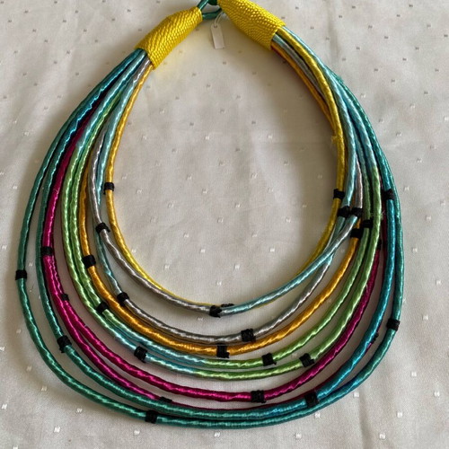 Handmade summer necklace new, multicolored