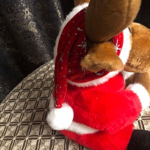 Musical toy Christmas reindeer like new