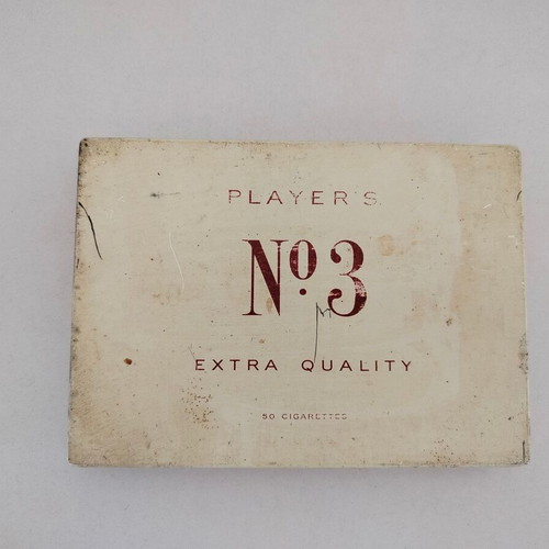 Player's No3 Vintage Metal Cigarette Box Used