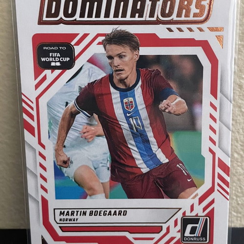 2025-26 Panini Donruss Road to World Cup Insert Martin Odegaard Dominators card like new