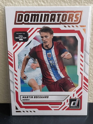 2025-26 Panini Donruss Road to World Cup Insert Martin Odegaard Dominators card like new