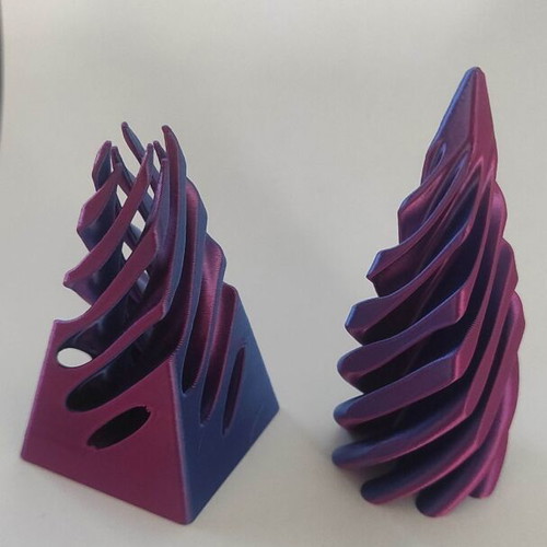 3d Impossible Vortex Pyramid Passthrough Fidget Toy new purple-blue antistress