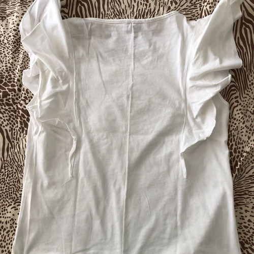 White cotton shirt used, women's size M