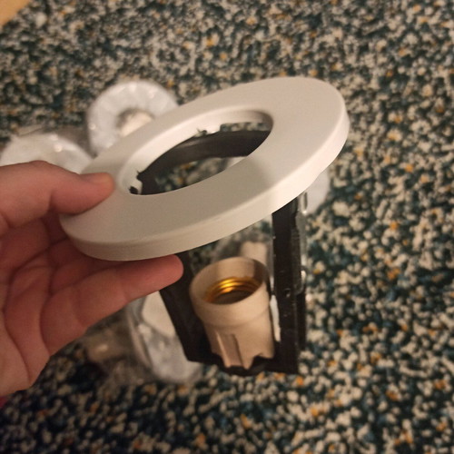 Aluminum recessed spotlights white, pack of 9, new