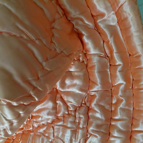 Vintage satin quilt handmade from pure cotton new 160x205cm