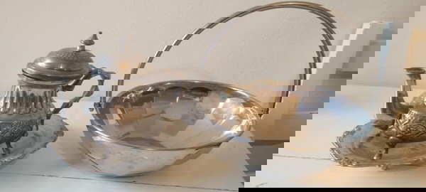 επαργυρο σετ τσαγιερο