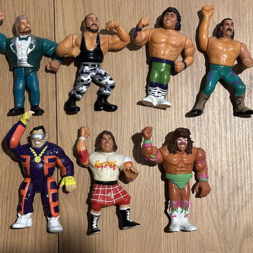 Giantes tou Katch 1990 wrestling figures used, set of 9