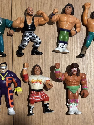 Giantes tou Katch 1990 wrestling figures used, set of 9